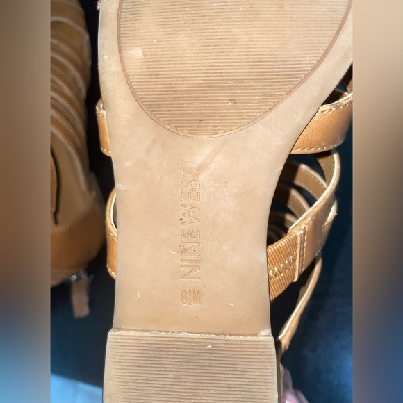 Nine West Sandals Size 6.5 Nude - Picture 4 of 4